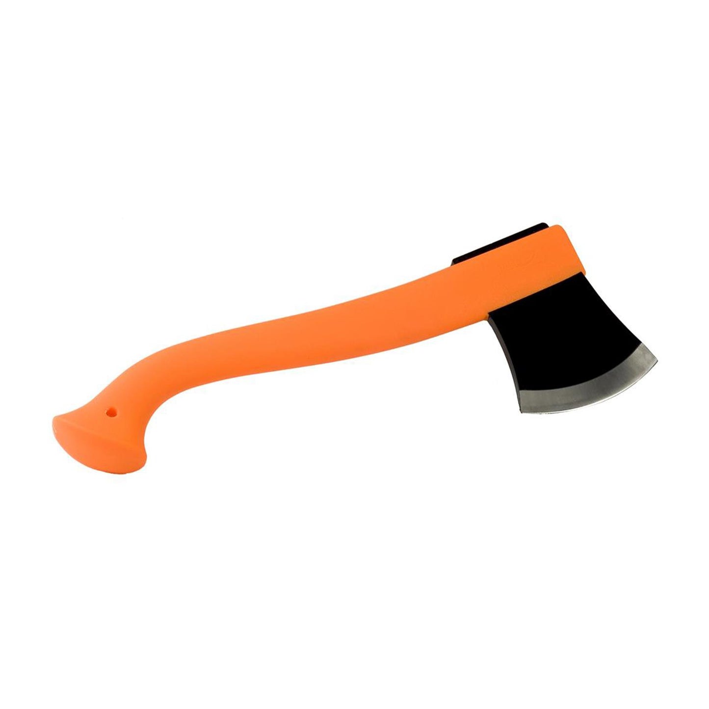 MORAKNIV 1991 lengvas kompaktiškas stovyklavimo kirvis su boro plieno galva ir oranžine rankena.