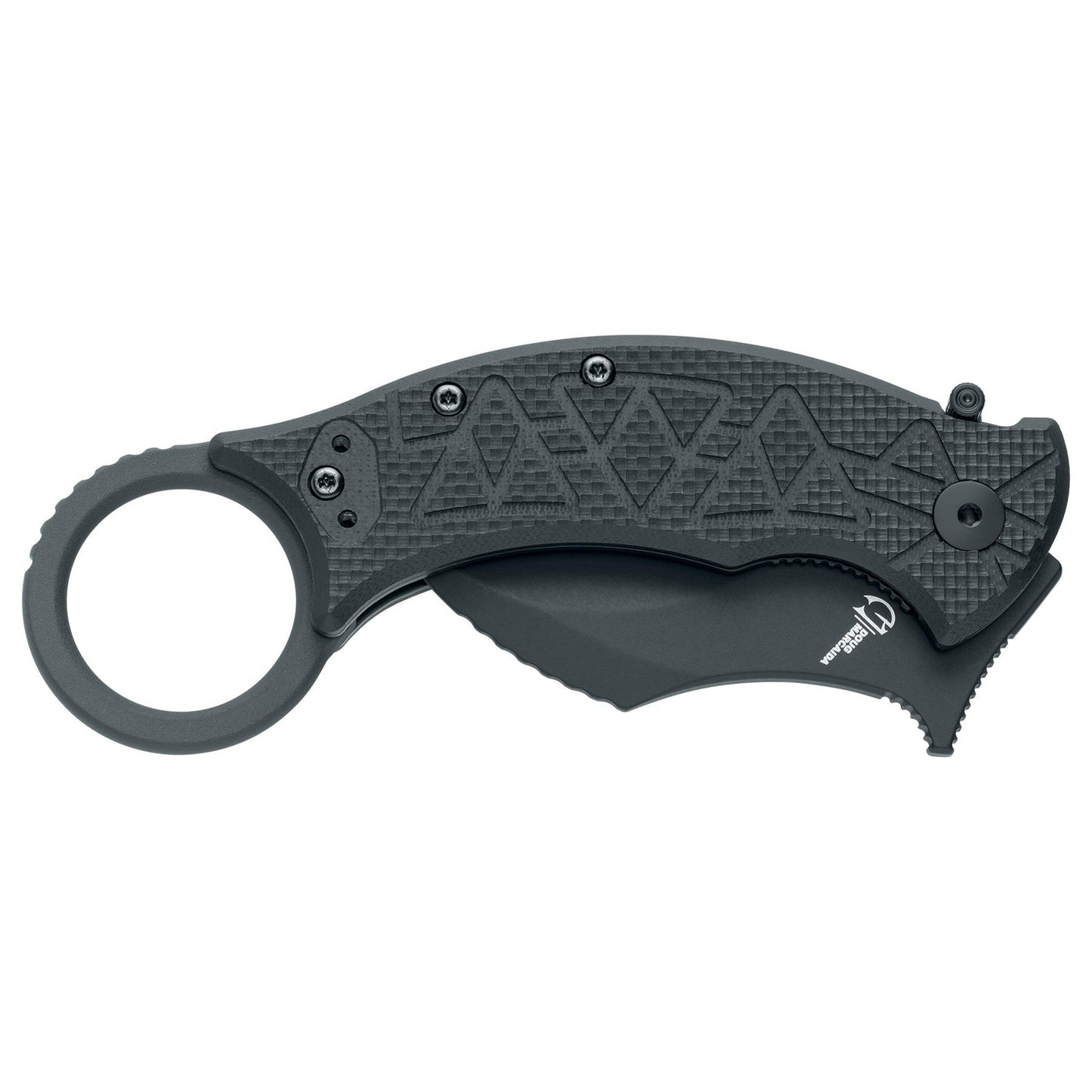 Fox Knives TRIBAL K FX-802 karambitas – sulankstytas peilis su integruotu piršto žiedu ir kišeniniu segtuku patogiam nešiojimui