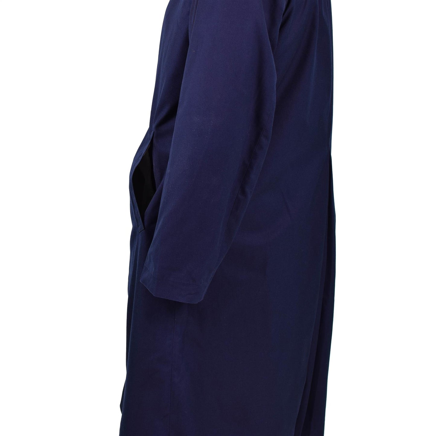 Military raincoat of the French army in blue color