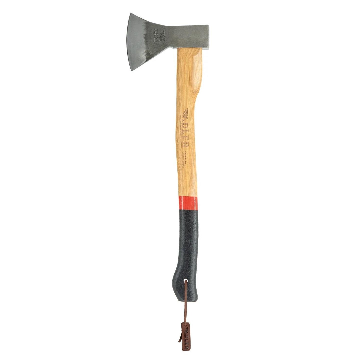 Adler The Canoe Axe išgyvenimo kirvis su hikorijos medienos kotu ir plieno galva, skirtas stovyklavimui ir malkų skaldymui