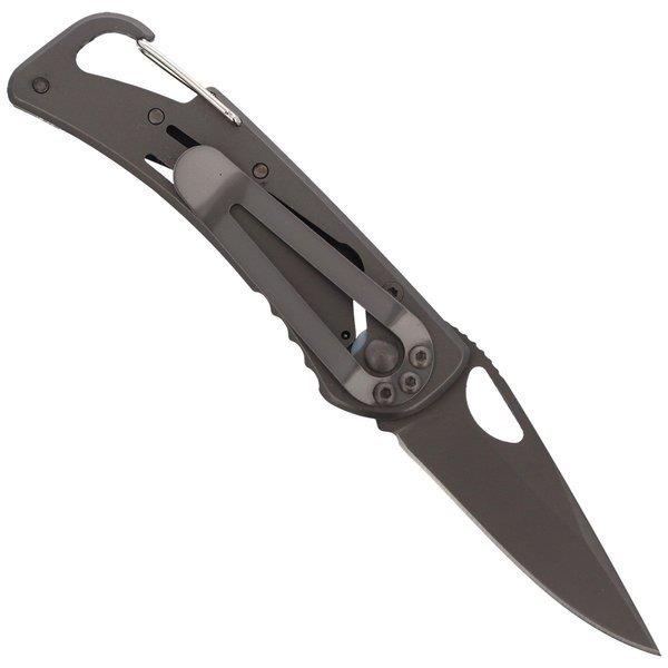 Fox Knives sulankstomas kasdienis peilis dengtas titanu 440 plieno geležtė juoda G10 rankena ir spaustukas