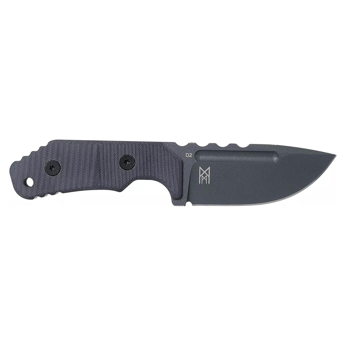 Boker Plus Little Dvalin Black fiksuotas peilis su juoda G10 rankena ir D2 plieno gelezte, matinis juodas pavirsius