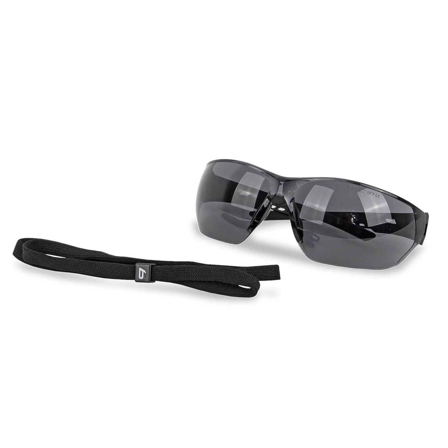Bolle NESS tactical glasses with black frames and tinted lenses