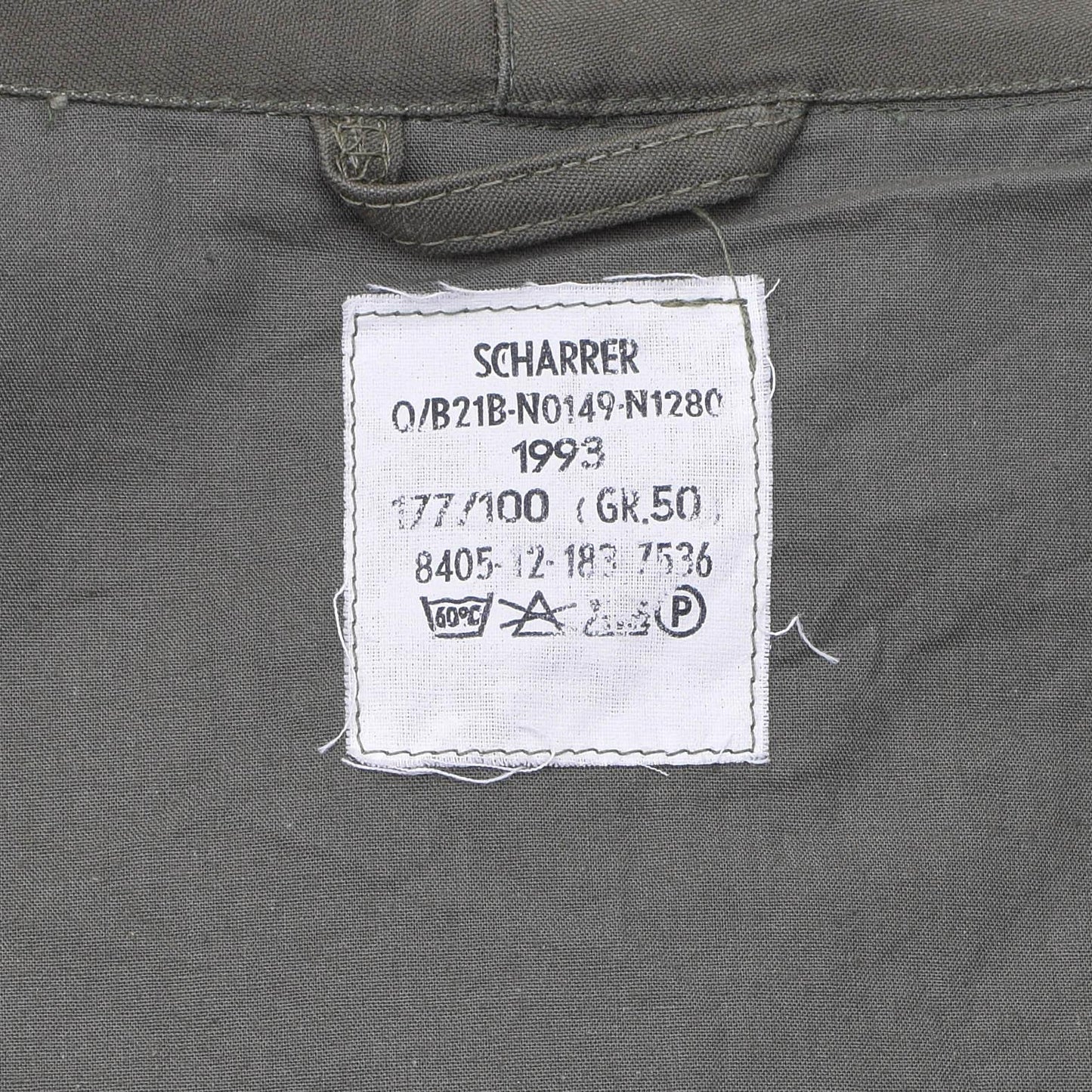 German army parka type jacket with a hood Olive