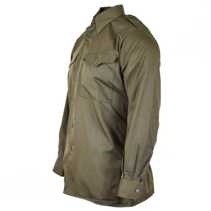 Austrian army BDU style shirt in olive color