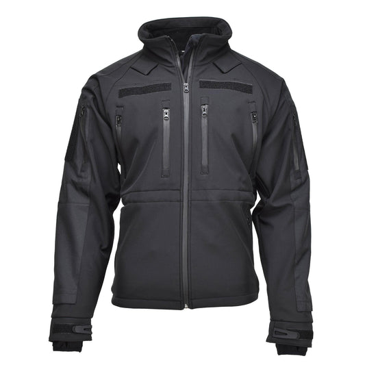 MIL-TEC wind and water resistant tactical jacket in black