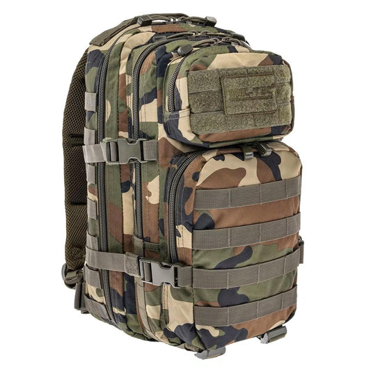 MIL-TEC US Assault tactical modular backpack 20 liters Woodland print