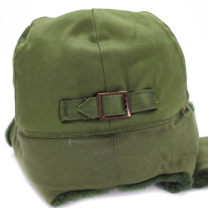 Swedish military vintage winter cap with beak