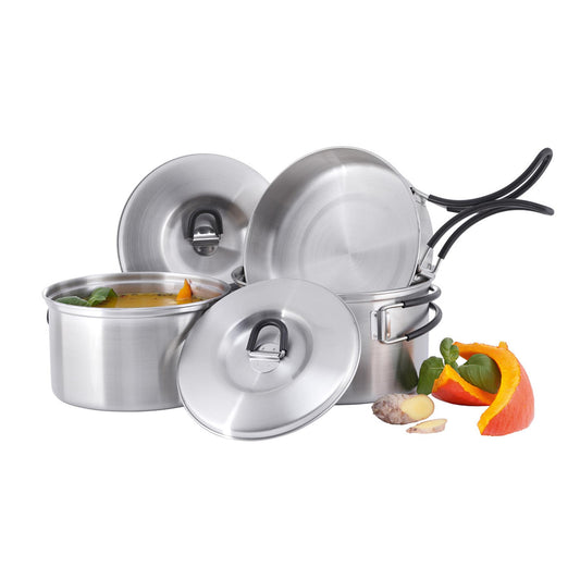 Tatonka Camping Cookware Set Stainless Steel