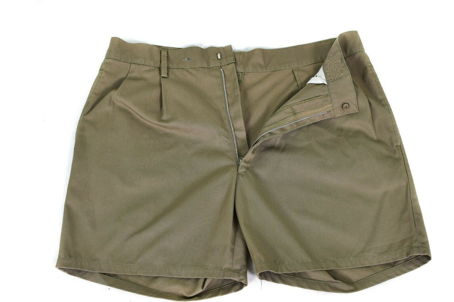 Italian Army Lightweight Solid Color Khaki Shorts