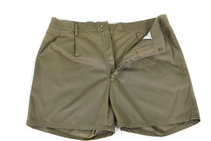 Italian Army Lightweight Solid Color Khaki Shorts