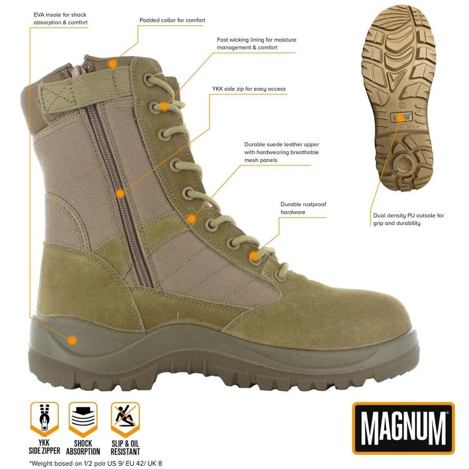 HI-TEC Magnum Centurion 8.0 Tactical Boots Coyote