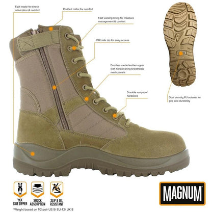 HI-TEC Magnum Centurion 8.0 Tactical Boots Coyote