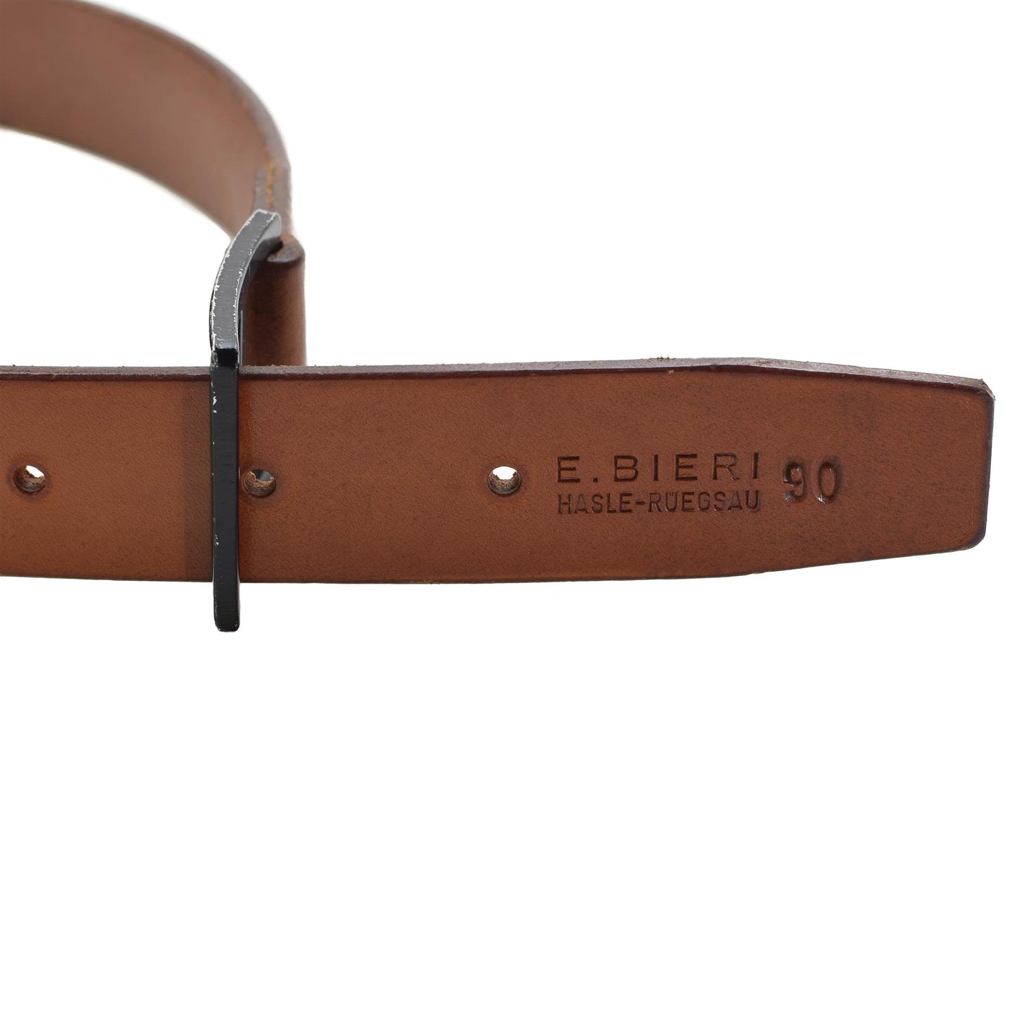 Swiss army pants leather belt brown