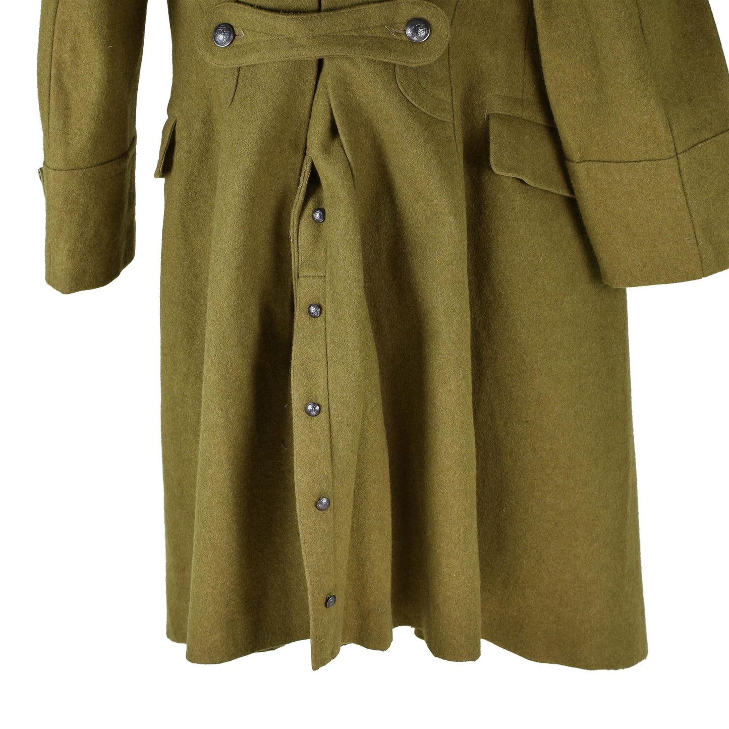 Khaki coat of wool fabric of the Romanian army