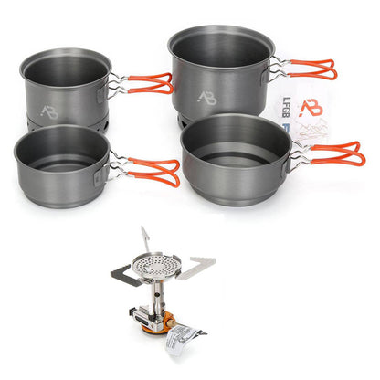 A.Blochl Star X1 cooking set for camping with gas stove