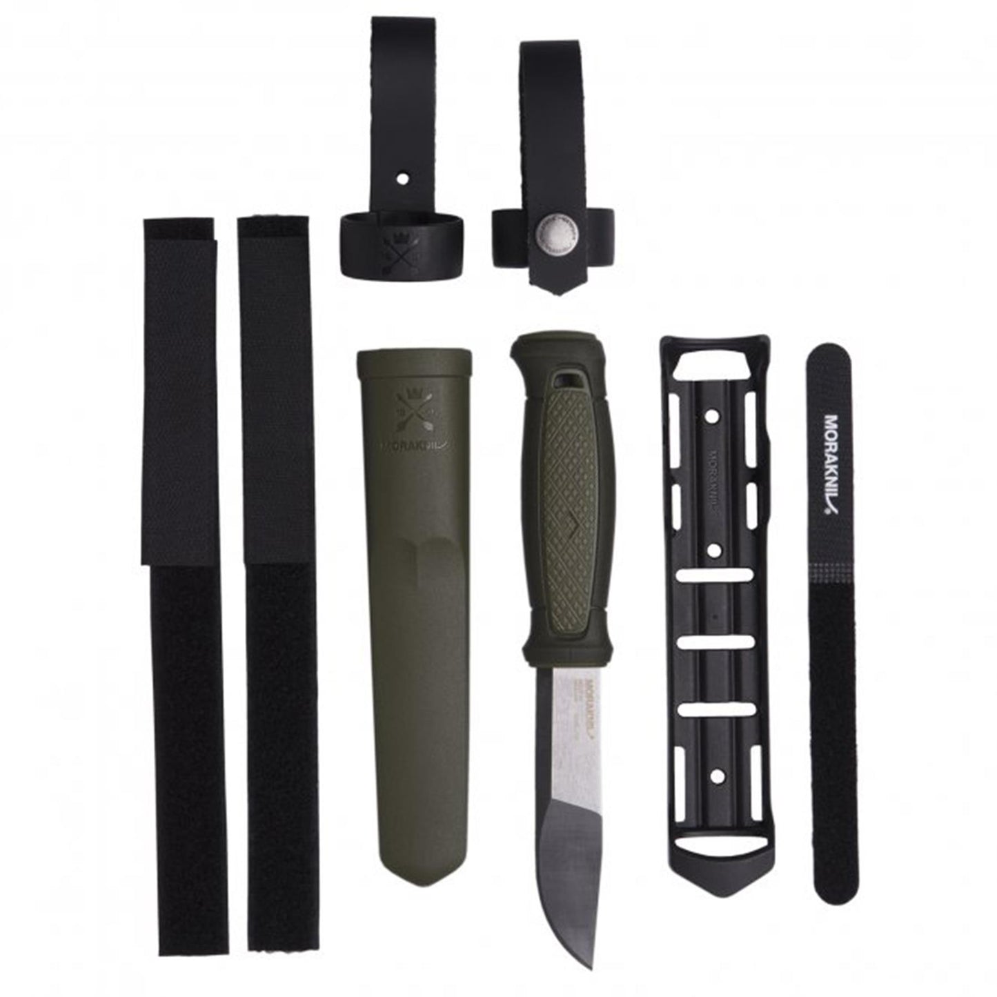 Mora Kansbol Fixed Knife with Multi Mount Holster and Molle Attachment