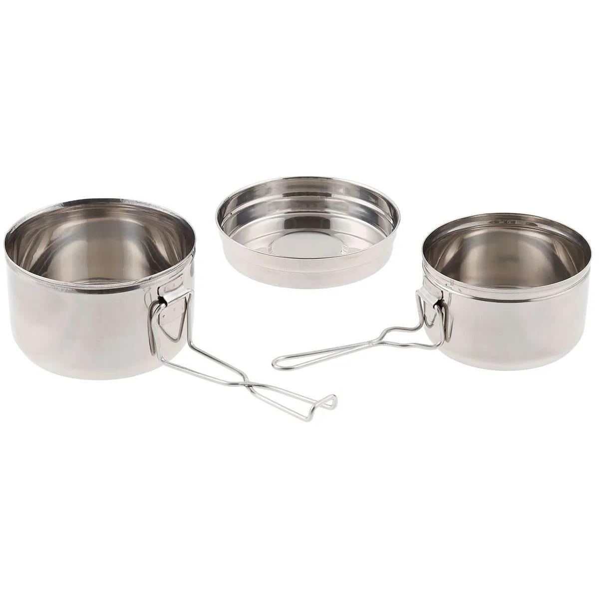 Czech Army 3-Piece Pot Set Stainless Steel