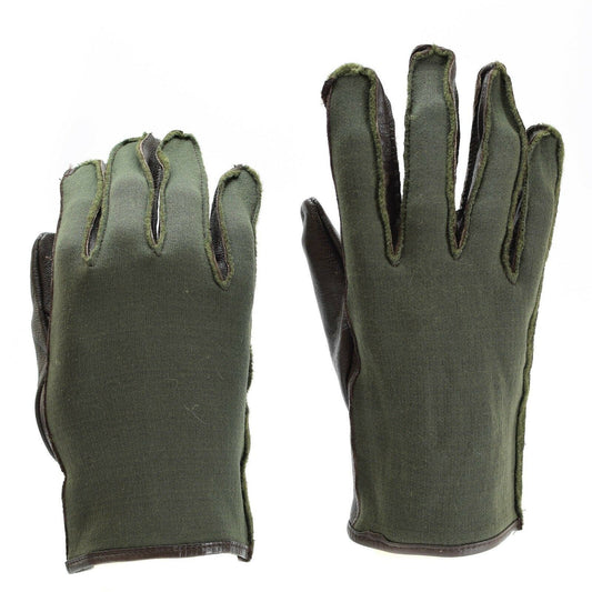 Belgian army gloves WWII style leather