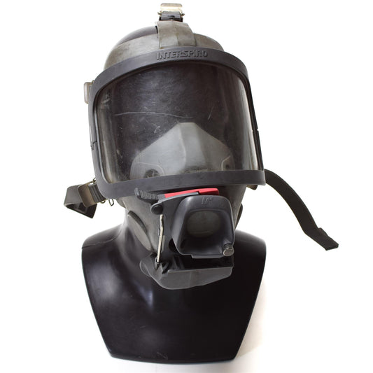 Interspiro full face gas mask with SCBA breathing apparatus