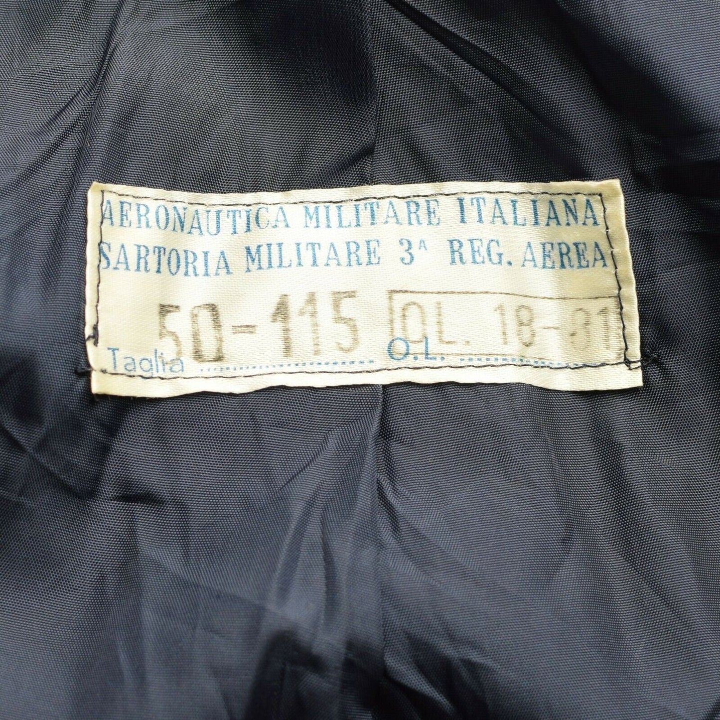 Italian army warm woolen coat in blue color