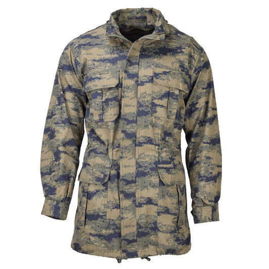 Turkish army digital printing parka with lining and hoods