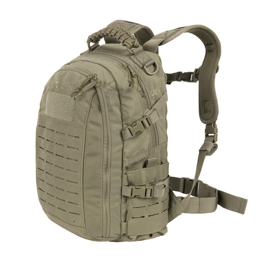 Direct Action Dust 20L taktinė kuprinė su MOLLE sistema Adaptive Green iš 500D CORDURA® audinio, patvari ir kompaktiška.