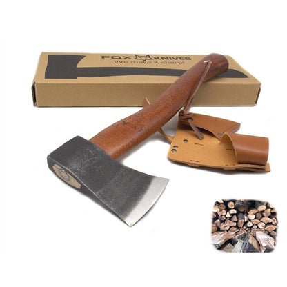 Fox Knives YANKEE classic ax C45 steel hickory wood handle