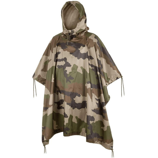 Waterproof Rain RipStop Poncho Cloak Military CCE Print