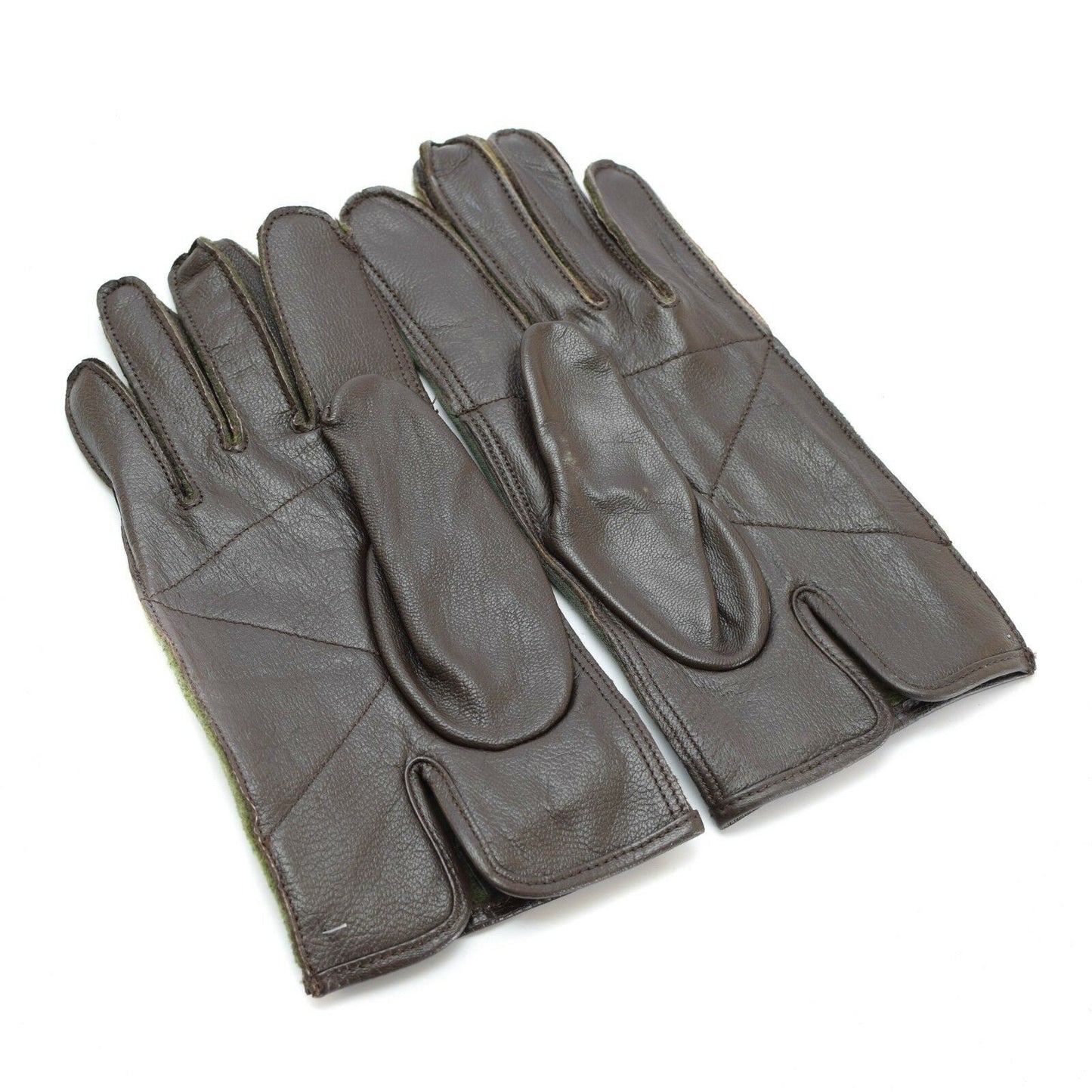 Belgian army gloves WWII style leather