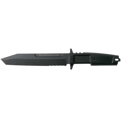 ExtremaRatio FULCRUM fixed knife partially serrated blade forprene handle.