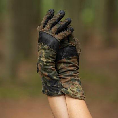 German army tactical gloves Flecktarn printing