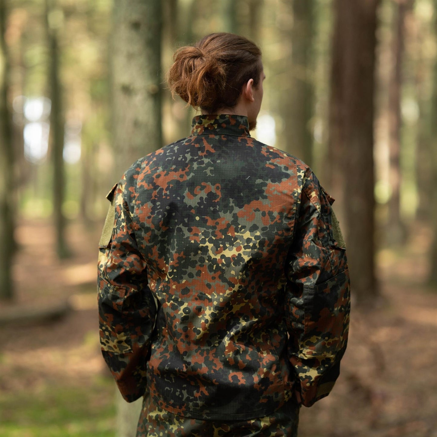 MFH US military style jacket in Flecktarn print