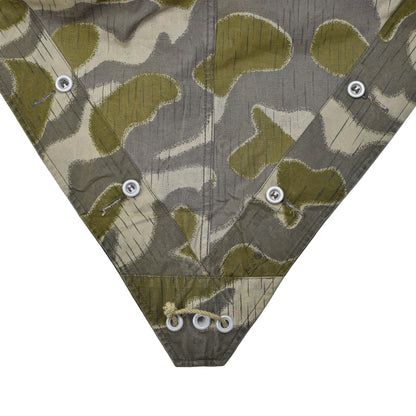 Austrian Army Poncho Tent Poncho Vintage Waterproof Pea Dot Print