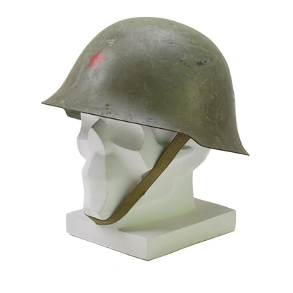 Serbian army helmet with lining olive color