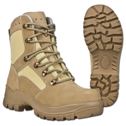 Voketian Army Tactical Field Boots Waterproof Khaki