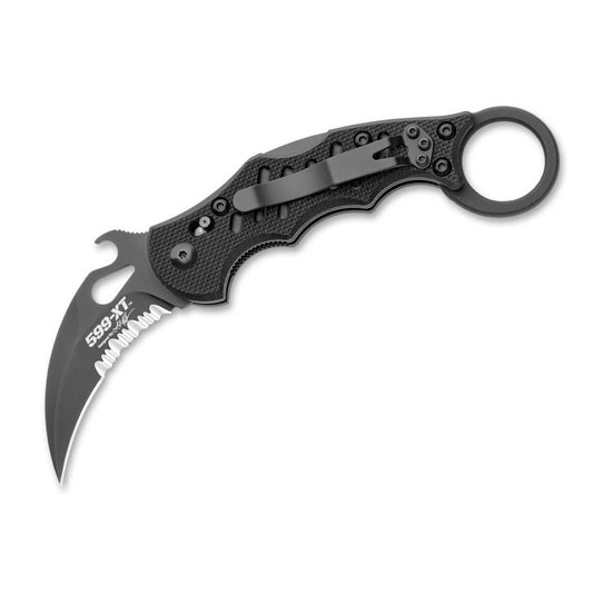 Fox Knives FX-599XT Karambit folding knife tactical Hawkbill shape N690Co black