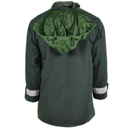 German police waterproof GoreTex jacket in green