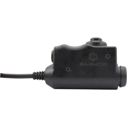 Earmor PTT adapteris Motorola 1 kontakto radijo stotelėms juodas