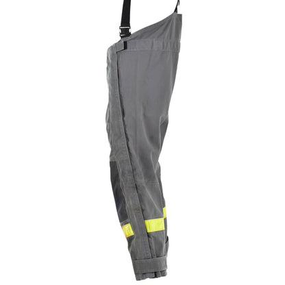 German army work trousers with suspenders and reflectors Grey