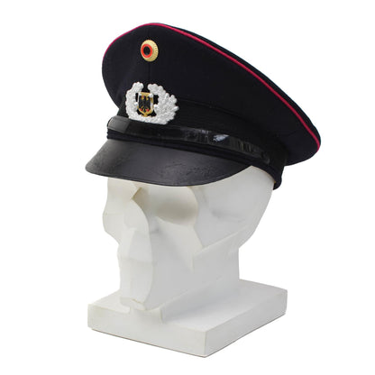 Vokietijos ugniagesių brigados kepurė su kokarda BGS ženkleliu mėlyna