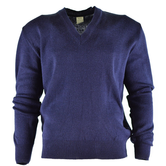 Czech army sweater V-neck blue color