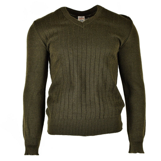 Czech Army M85 Sweater V-neck Brown