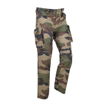 French army cargo style outdoor pants with CCE print