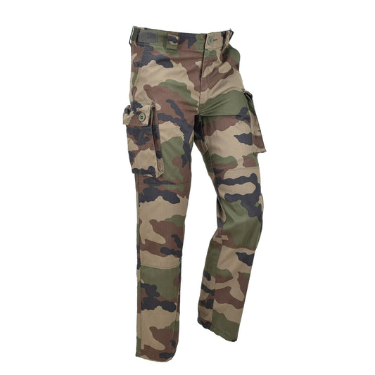 French army cargo style outdoor pants with CCE print