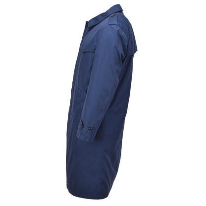 Dutch army raincoat with quilted lining Blue