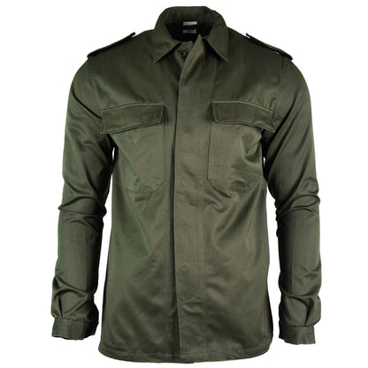 Belgian Army BDU Button Up Shirt Green