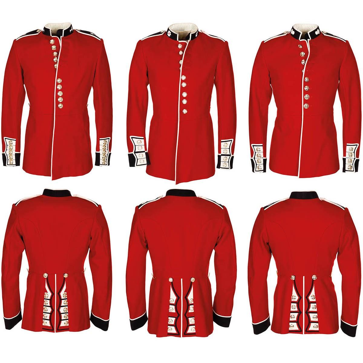 British Army Tunic Style Men's Jacket Red