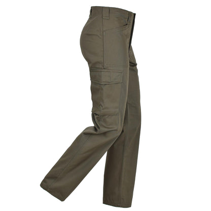 Austrian army work trousers with wide pockets a75 olive