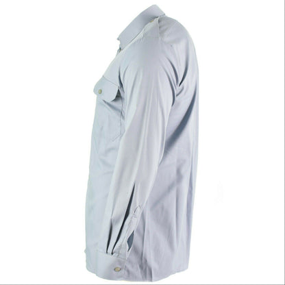 Austrian military shirt with long sleeves, blue color